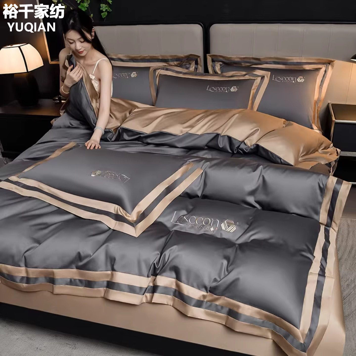 轻奢高级感春季纯棉四件套100全棉床品2026年新款主卧室床单被套,床上用品,床品套件/四件套/多件套,淘宝优惠券,粉丝福利购,淘宝优惠卷