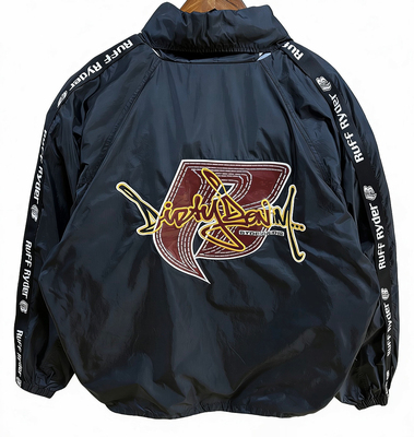 Ruff Ryders冲锋衣90s绝版Vintage古着稀有hiphop 说唱复古冲锋衣
