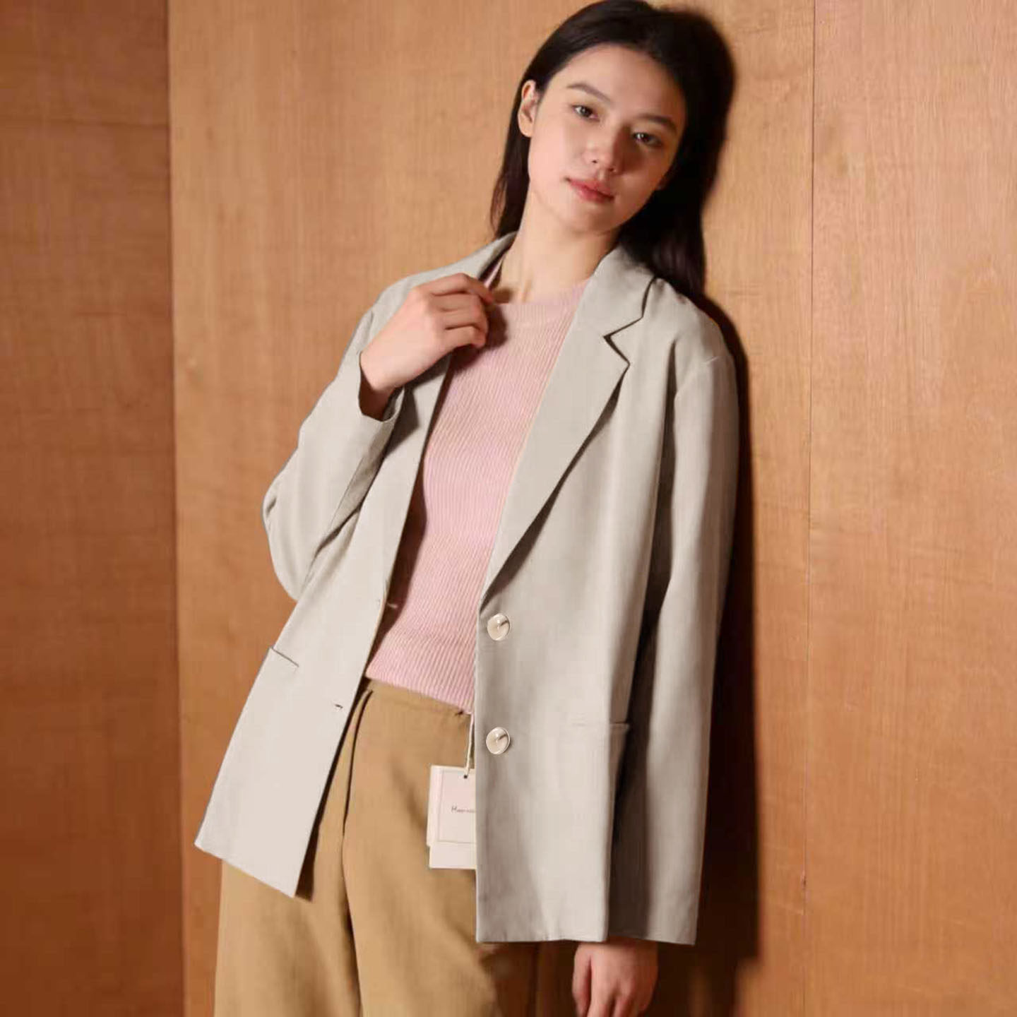 小个子薄款西装外套西服简约女春秋新空调防晒衫休闲气质长袖上衣