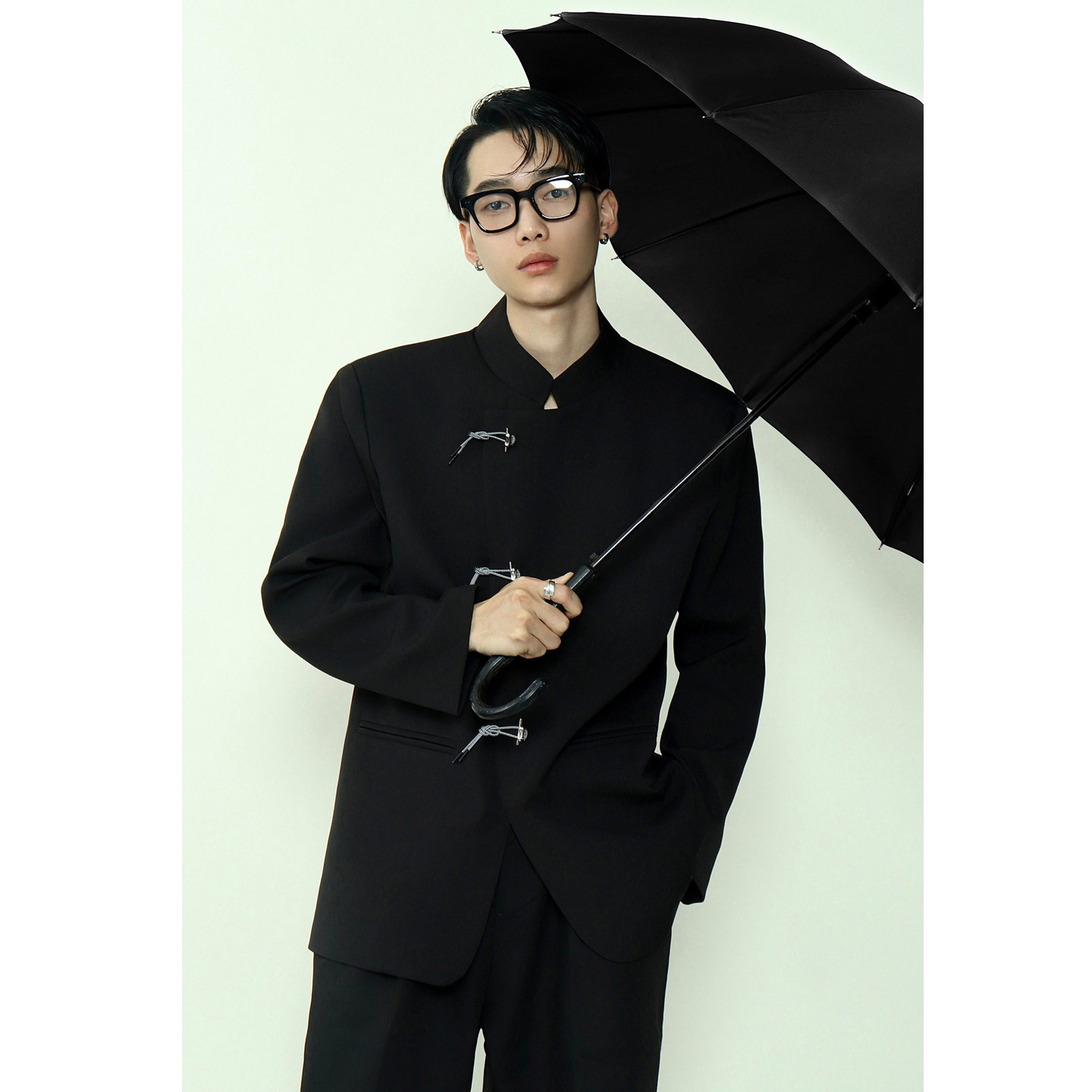 TWOW*专柜258 重磅！男女同款中式西装中国风外套时髦纽扣中山装