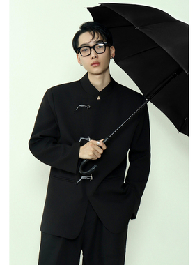 TWOW*专柜258 重磅！男女同款中式西装中国风外套时髦纽扣中山装