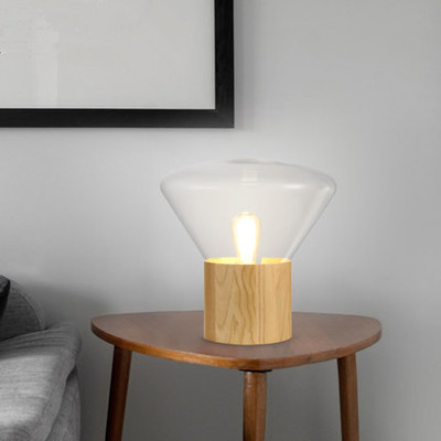 捷克Brokis Muffins Wood实木透明玻璃别墅客厅装饰台灯