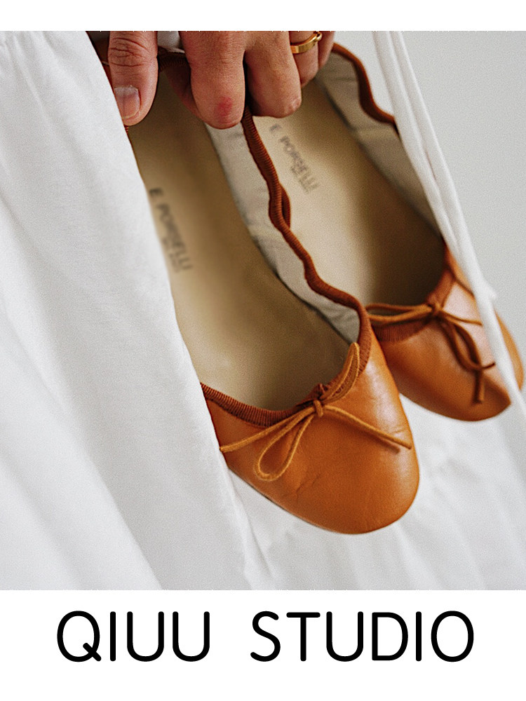 意大利小众复古圆头浅口蝴蝶结手工制复古真皮芭蕾舞鞋平底单鞋女|msdalam kategori Kasut wanita, kasut rendah - dari Buy2taobao.com untuk memberikan perkhidmatan ejen Taobao profesional membeli