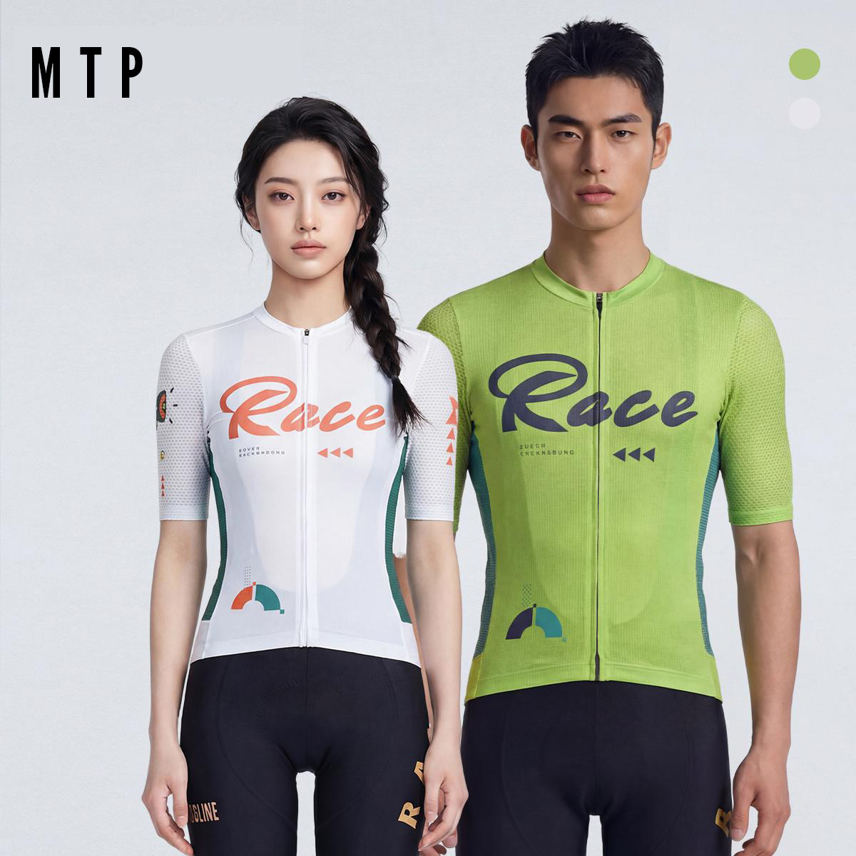 「春夏新品-拾光男女款」夏季短袖公路骑行服速干透气网轻薄防晒