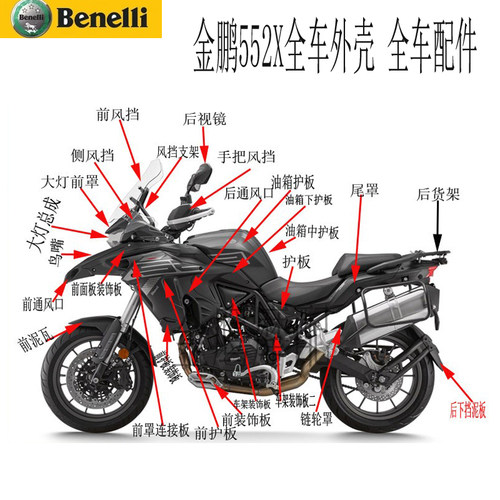 钱江贝纳利金鹏552X全车配件原厂