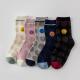 kikiyasocks韩国进口24年新款 圆点笑脸可爱女生棉袜纯棉中筒四季