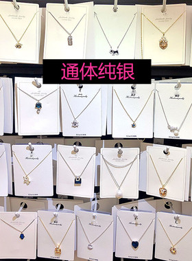 韩版925纯银微镶锆石小动物义乌