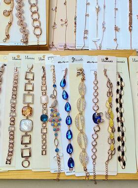 欧美时尚轻奢款镶钻手链个性小众设计款手饰混发百搭款饰品