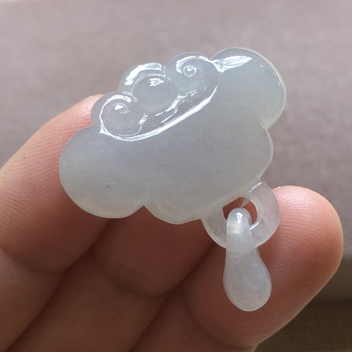 缅甸玉石A货翡翠珠宝玉器文玩老坑料冰糯种如意锁挂件吊坠捡漏价