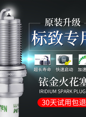 适配东风标致308铱金301原厂508 307 408 207汽车206专用sw火花塞