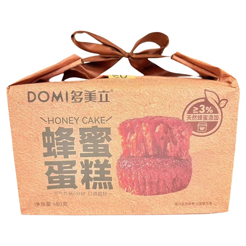 多美立蜂蜜蛋糕480克礼袋装蜂巢鸡蛋糕烘焙下午茶点心零食早餐