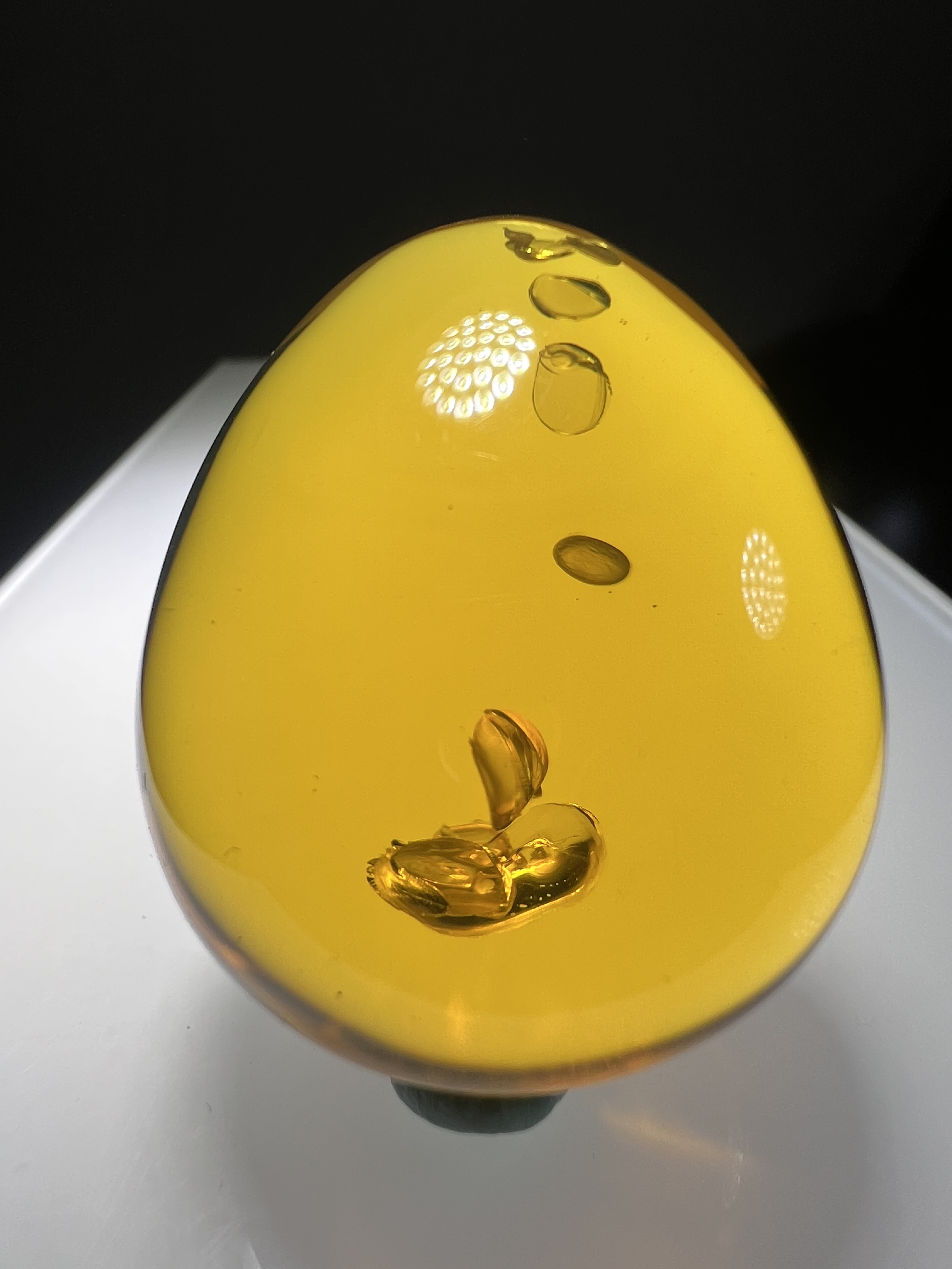 精美特色意境珀滴水莲花16.5克缅甸琥珀天然保真支持鉴定复检