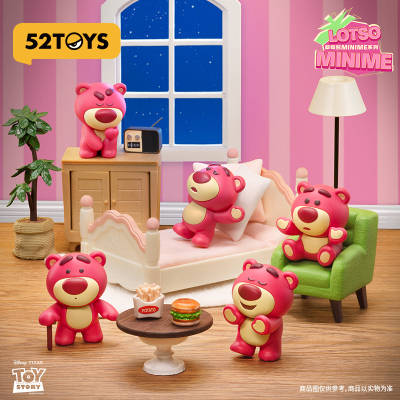 草莓熊minime系列盲盒袋萌粒52toys摆件迪士尼公仔礼物潮玩具手办