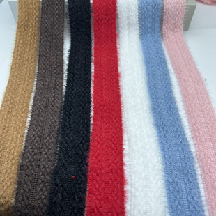 2米价秋冬仿貂绒对折包边小香风包边门襟头饰发箍窗帘花边辅料