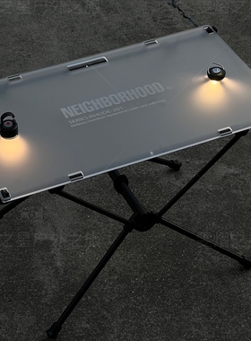 新款透明磨砂轻量化露营亚克力桌便携战术折叠BC桌板