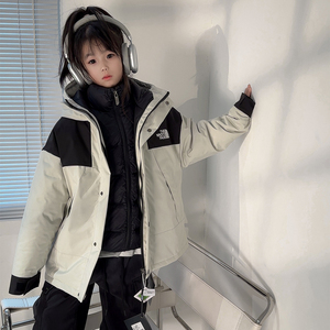 2025新款男女童三合一羽绒服加厚