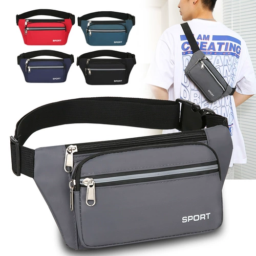 Универсальная вместительная и большая водонепроницаемая рабочая поясная сумка подходит для мужчин и женщин, износостойкий серебряный браслет для отдыха, мобильный телефон, бумажник