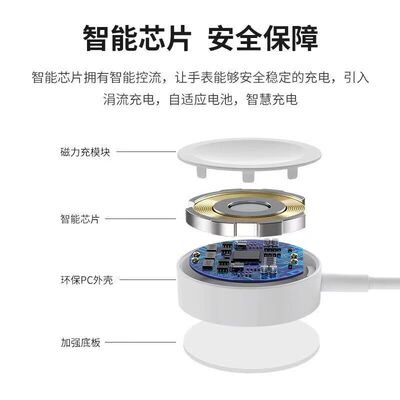 适用S8\S9ultar手表磁吸充电器 华强北Microwear Ultra智能充电线