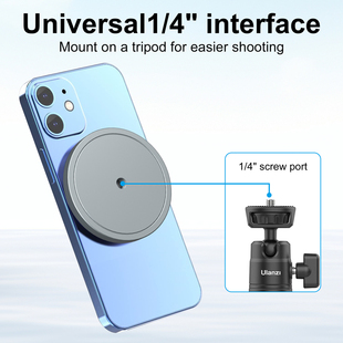 金属磁吸头手机支架三脚架固定专用配件拍摄自拍直播2025新款