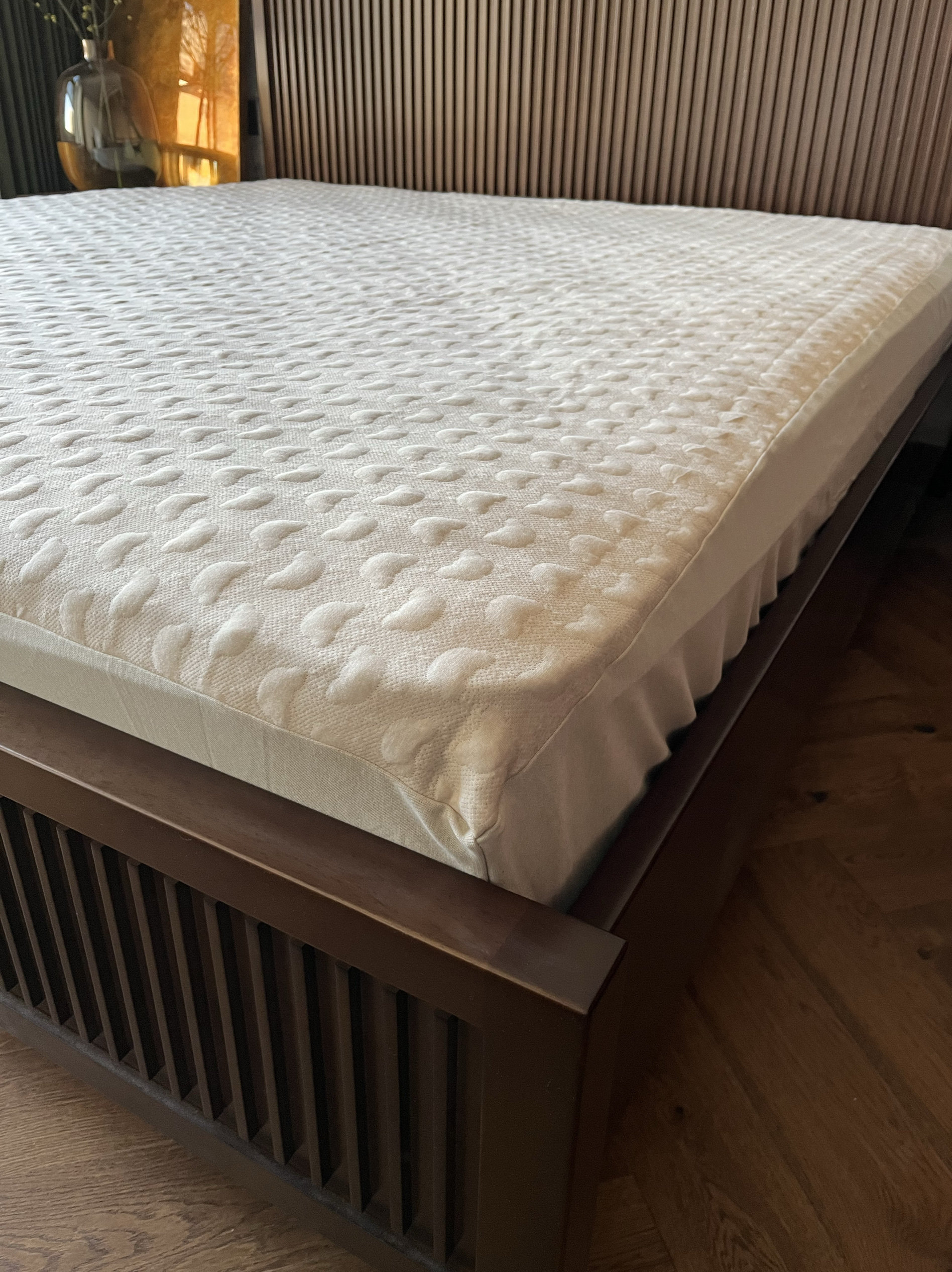 外贸加厚纯棉针织空气层全棉彩棉立体提花1.8床笠席梦思床垫套