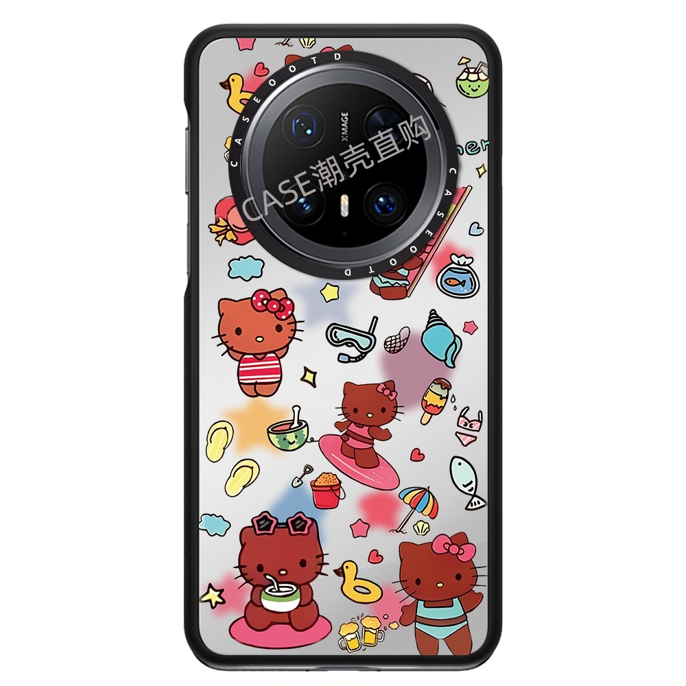 CASE爆款Kitty猫凯蒂猫适用于华为Mate70/70Pro/60/60pro手机壳镜面卡通60磁吸mate70/60防摔保护壳mate60pro