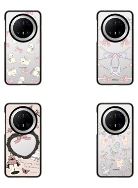 CASEJIAK森林早报蝴蝶结适用于华为Mate80pro/70/70Pro手机壳透明60/mate60pro保护壳80promax/mate70pro防摔