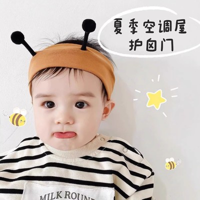 婴儿护囟门发带超萌卤门帽头饰