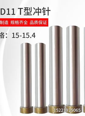 SKD11冲针T冲五金冲压模具冲头15/15.1/15.2/15.3/15.4*60*80*100