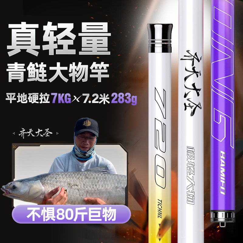 杰诺齐天大圣大物竿青鲟巨物台钓鱼竿碳素手竿超轻硬轻量鲢鳙鱼竿,户外/登山/野营/旅行用品,台钓竿,淘宝优惠券,粉丝福利购,淘宝优惠卷
