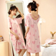 女士睡衣夏款 夏季 睡裙女凉感莫代尔连衣裙孕妇宽松加肥加大码 裙子