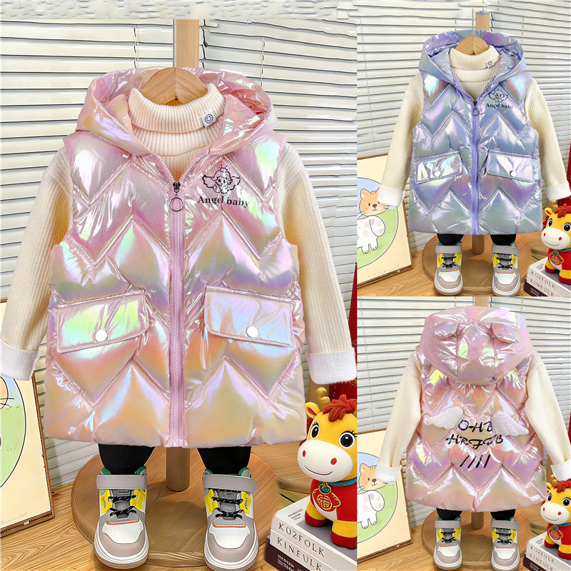 女童棉马甲2026新款卡通休闲免洗背心2/7岁春秋冬外穿羽绒棉坎肩