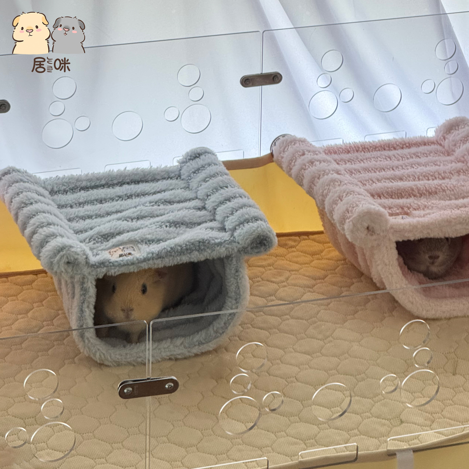 居咪暖呼呼悬挂吊床 荷兰猪豚鼠金丝熊松鼠跳板冬棉窝躲避屋