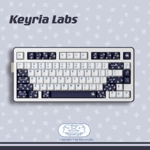 Keyria Labs / 天鹅玫瑰 PBT客制化键帽 五面热升华