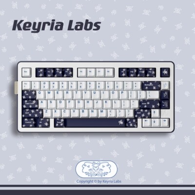 Keyria Labs / 天鹅玫瑰 PBT客制化键帽 五面热升华