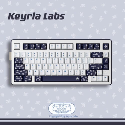 Keyria Labs / 天鹅玫瑰 PBT客制化键帽 五面热升华