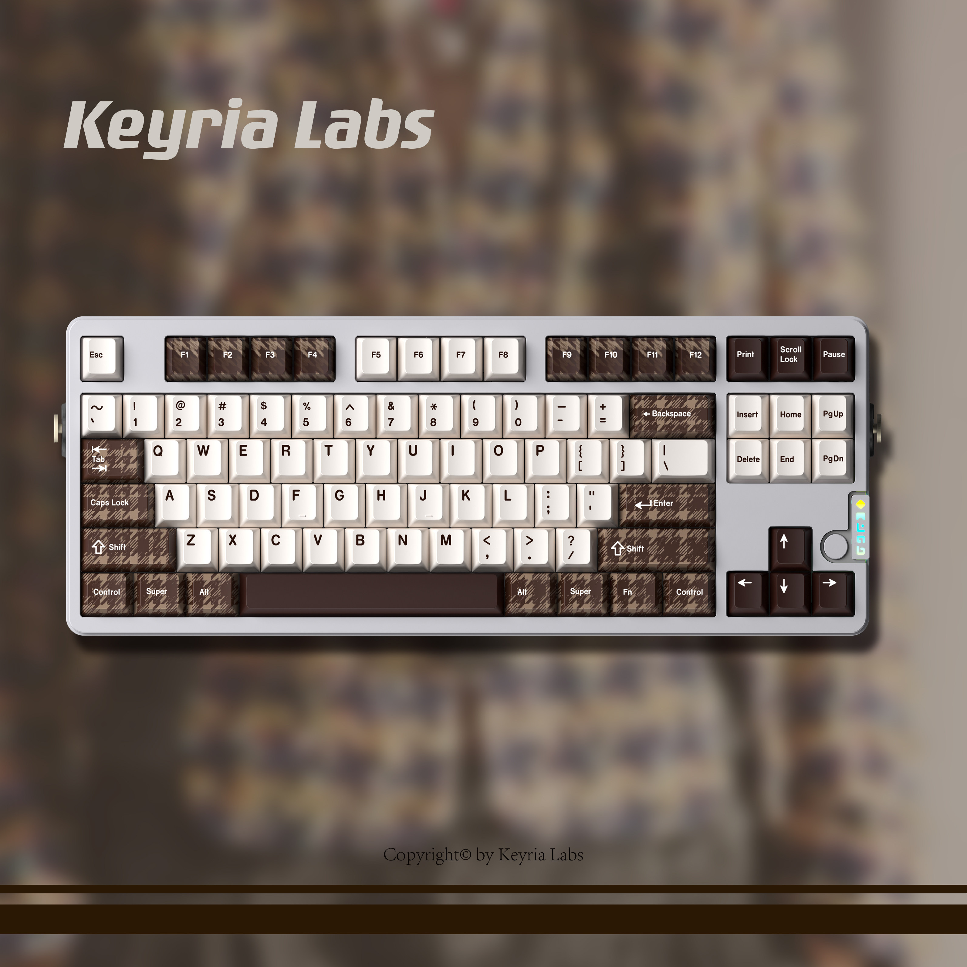Keyria Labs/ 千鸟格 PBT客制化键帽 五面热升华