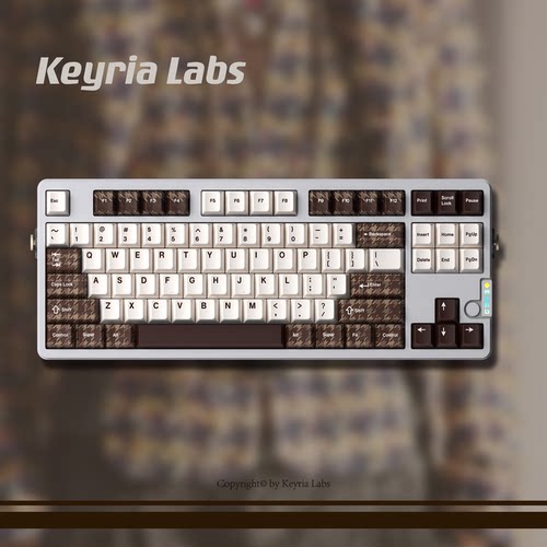 Keyria Labs/ 千鸟格 PBT客制化键帽 五面热升华