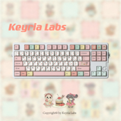 Keyria 五面热升华 PBT客制化键帽 Labs 复古甜品馆