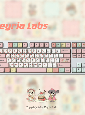 Keyria Labs/ 复古甜品馆 PBT客制化键帽 五面热升华