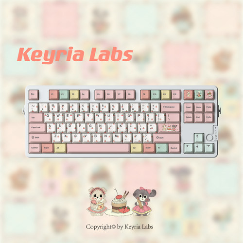 Keyria Labs/ 复古甜品馆 PBT客制化键帽 五面热升华