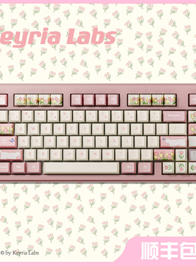KeyriaLabs/郁金香与猫 客制化键帽 大全套