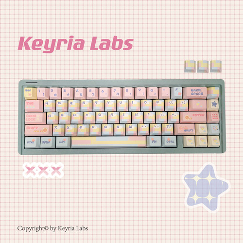 Keyria Labs / 拼布奶糖 PBT客制化键帽 五面热升华