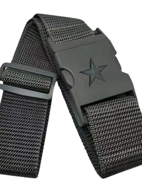 儿童军训专用编织腰带男女迷彩服小孩军训服帆布外腰带卡扣武装带