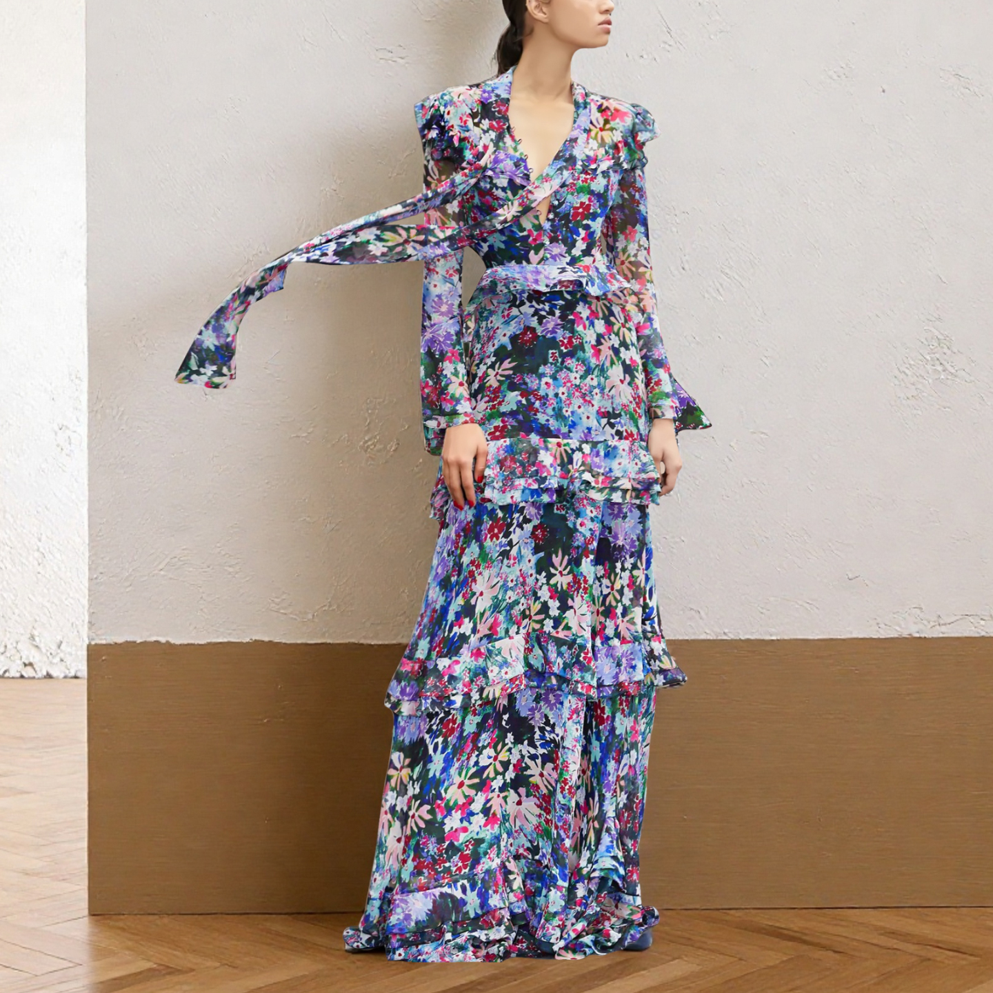 绝美|多巴胺花裙|巨显瘦仙气长裙