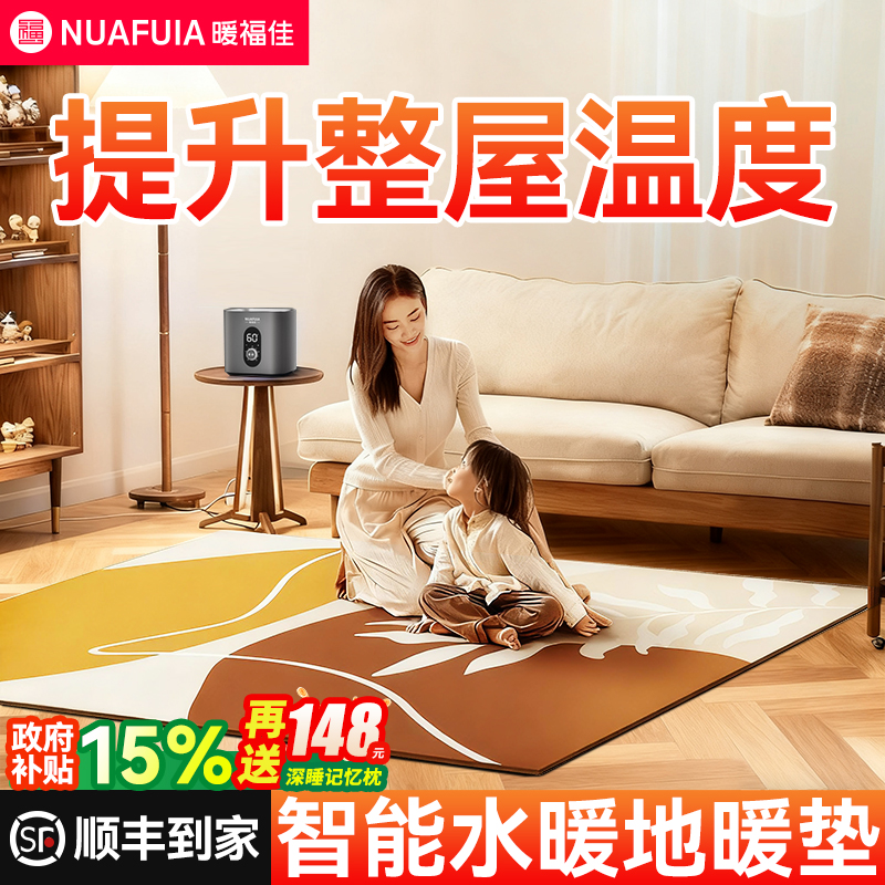 水循环【可机洗水暖地暖垫】地毯