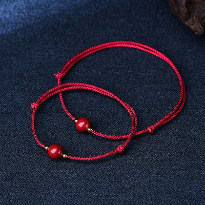 宝相好运朱砂转运珠红绳脚链女本命年护身手链极简约手绳情侣套装,珠宝/钻石/翡翠,手饰,淘宝优惠券,粉丝福利购,淘宝优惠卷