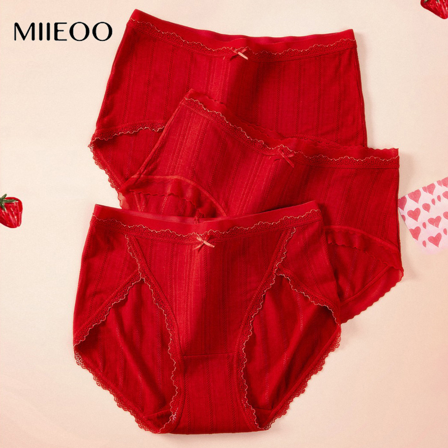 秘语本命年红色内裤女2026秋冬新款高开叉三角裤结婚新年平角短裤,女士内衣/男士内衣/家居服,女三角裤,淘宝优惠券,粉丝福利购,淘宝优惠卷