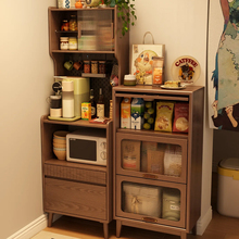 茶水柜餐边柜靠墙一体储物柜客厅边柜咖啡柜家用小户型高柜置物柜