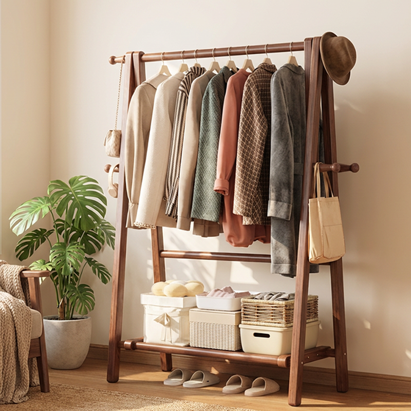 千人加购！！进口实木衣帽架