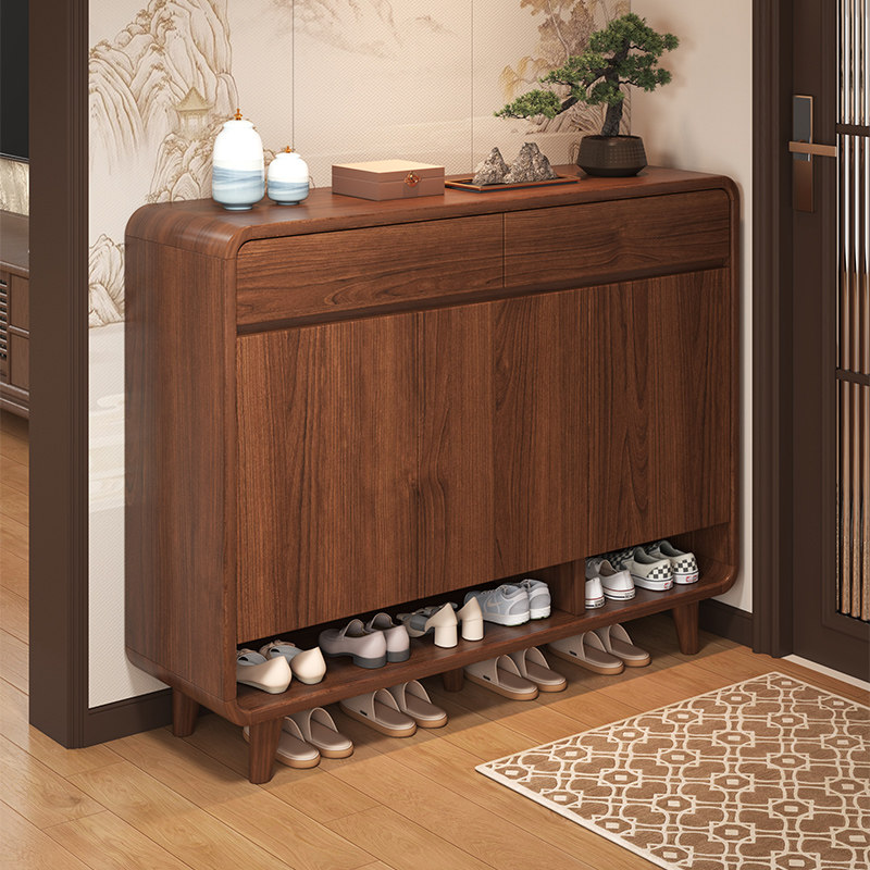 鞋柜门外走廊用入户一体靠墙鞋架门口楼道多层大容量新中式玄关柜,住宅家具,鞋柜,淘宝优惠券,粉丝福利购,淘宝优惠卷